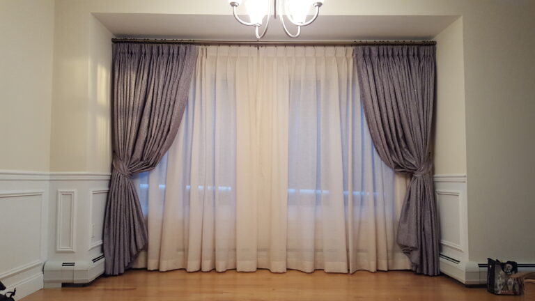 custom drapery in a Tri-State living room, made to measure