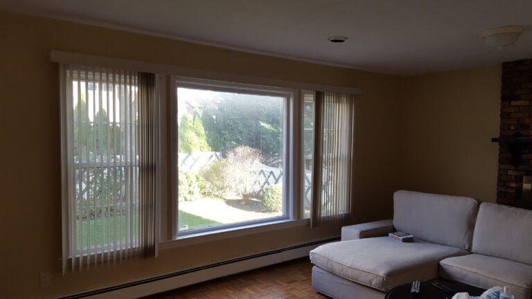 Sheer shadings in a Bergen County dining room