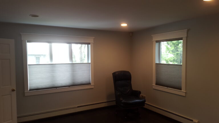 cellular honeycomb shades in a Tri-State bedroom, made to measure