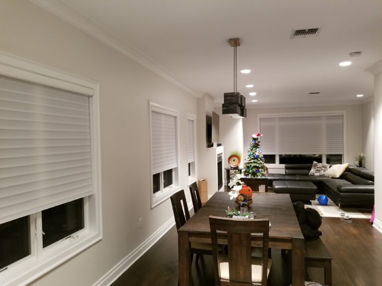 Plantation shutters measured and fitted for a Bergen County commercial space