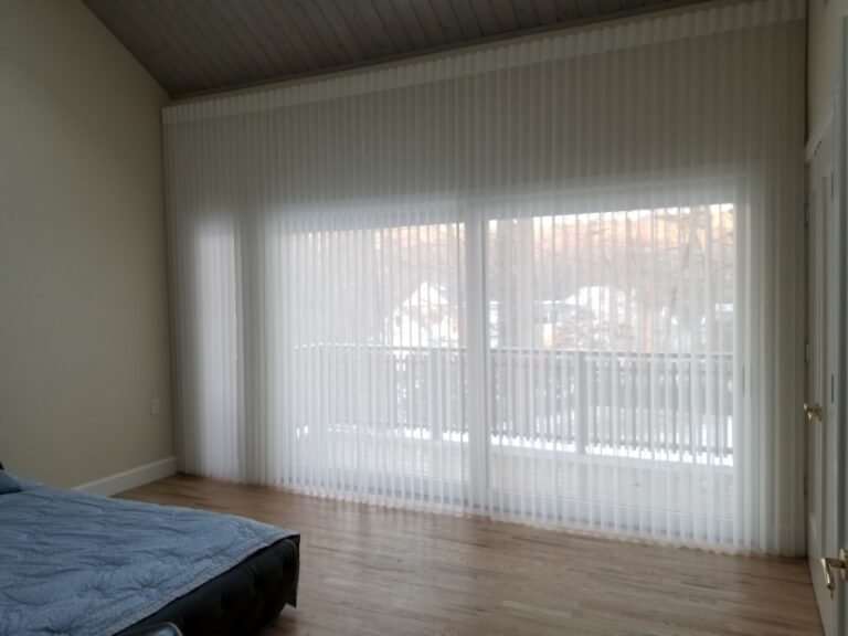 Sheer shadings installed in a New Jersey living room