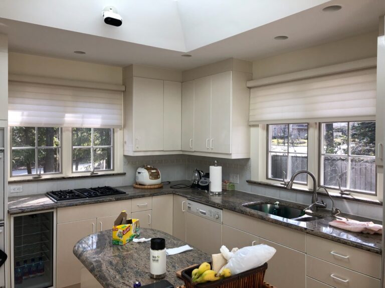 sheer shadings in a Tri-State kitchen, made to measure