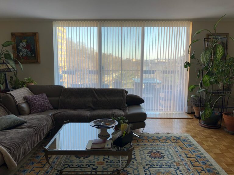 Sheer shadings installed in a New Jersey living room