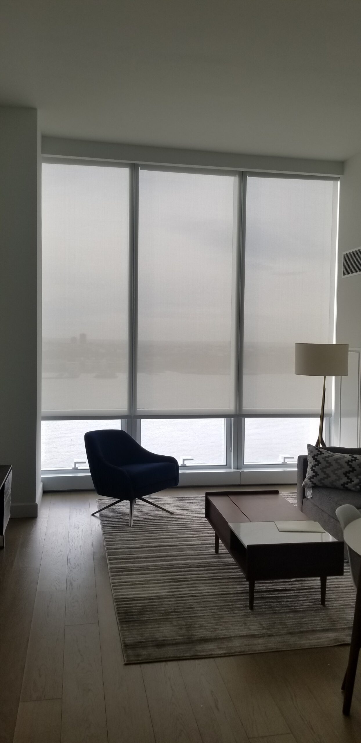 Roller shades installed in a New Jersey commercial space