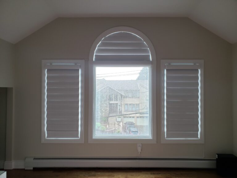 Sheer shadings installed in a New Jersey living room