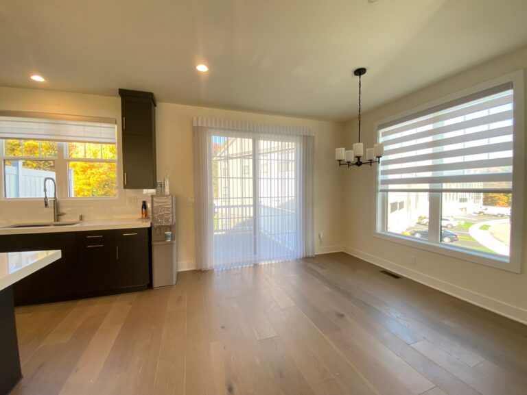 Sheer shadings measured and fitted for a Bergen County kitchen