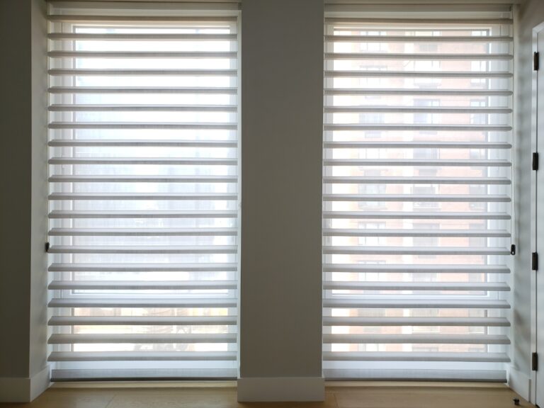 Sheer shadings in a Bergen County living room