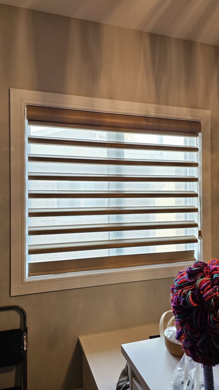 Sheer shadings installed in a New Jersey living room