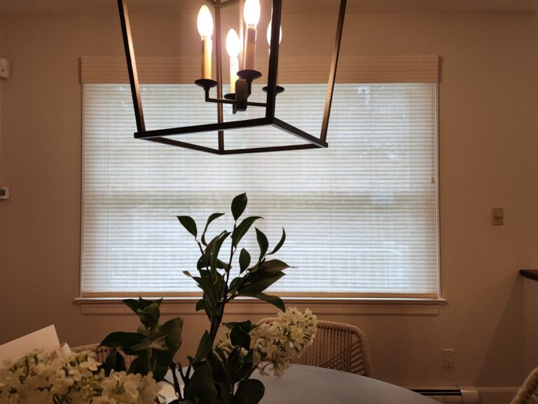 Sheer shadings installed in a New Jersey living room