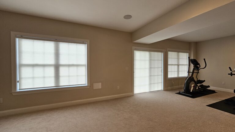 roller shades in a Tri-State commercial space, made to measure