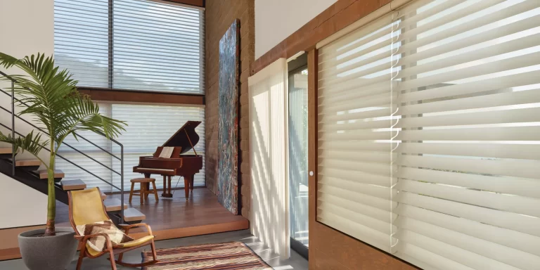 Sheer shadings installed in a New Jersey living room