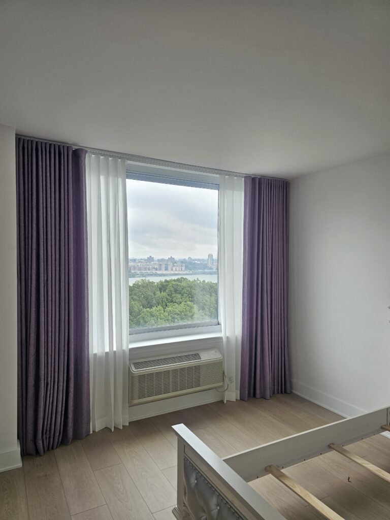 custom drapery in a Tri-State bedroom, made to measure