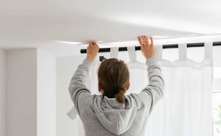 How to Hang Curtains From the Ceiling