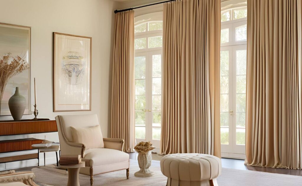 Goblet and Cartridge Pleat Curtains