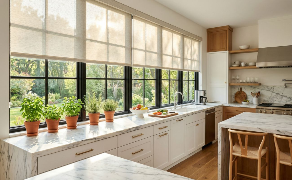 best window treatments for kitchens