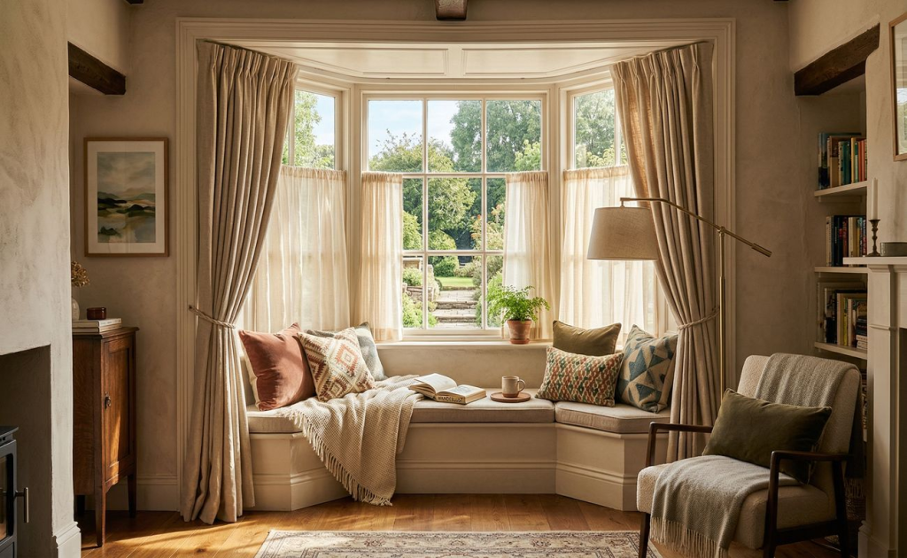 bay window treatment ideas